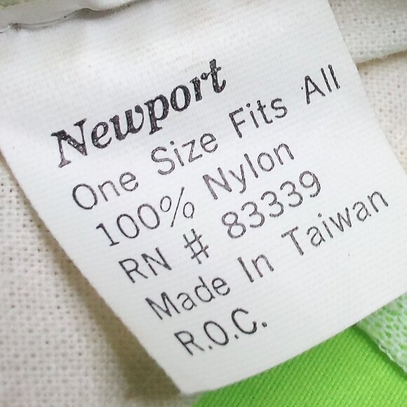 Vintage 90s Newport Logo Neon Snap Back Hat - Picture 7 of 7